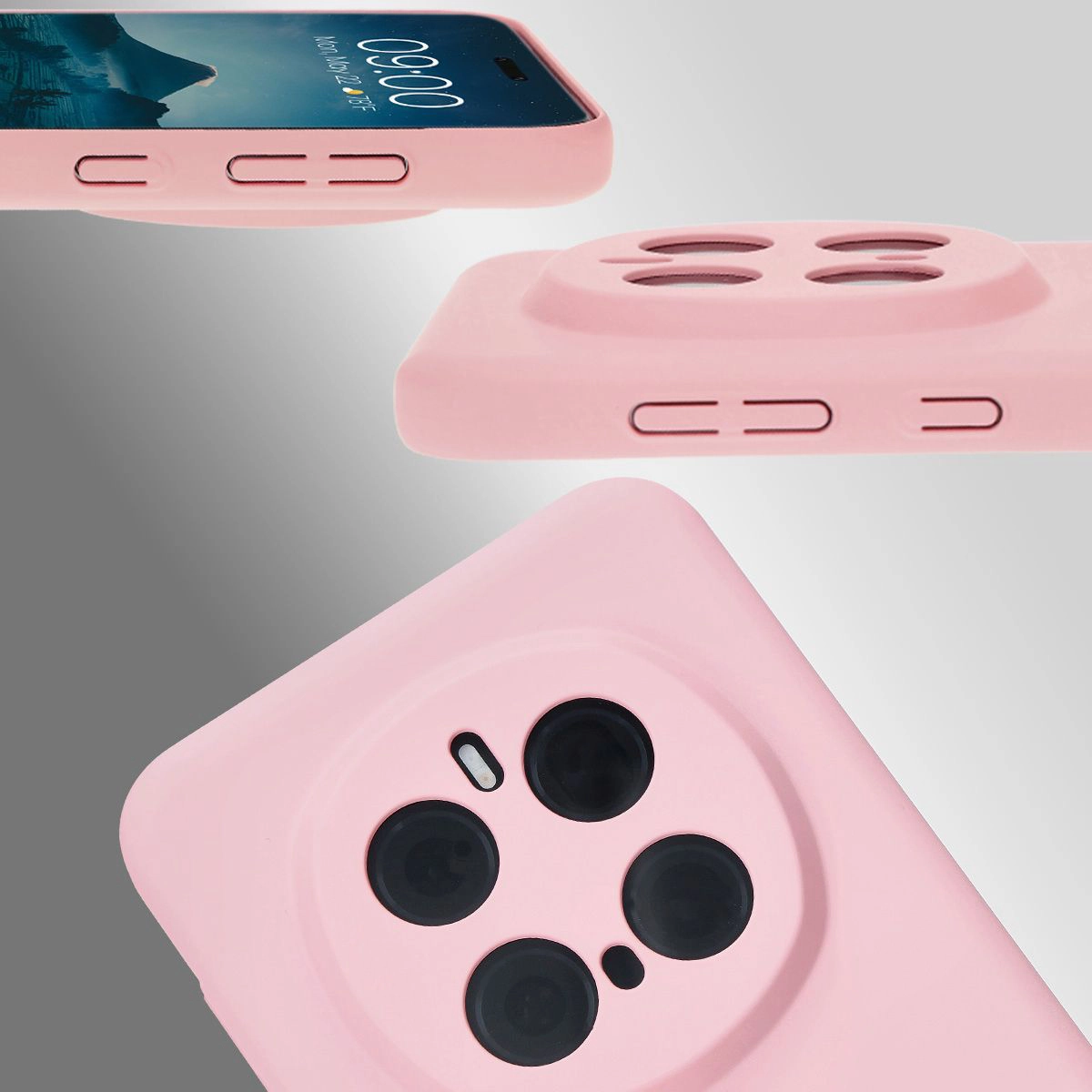 Dedizierte Ausschnitte und erhöhte Kanten für Kamera und Bildschirm in der Bizon Case Łupka Hülle