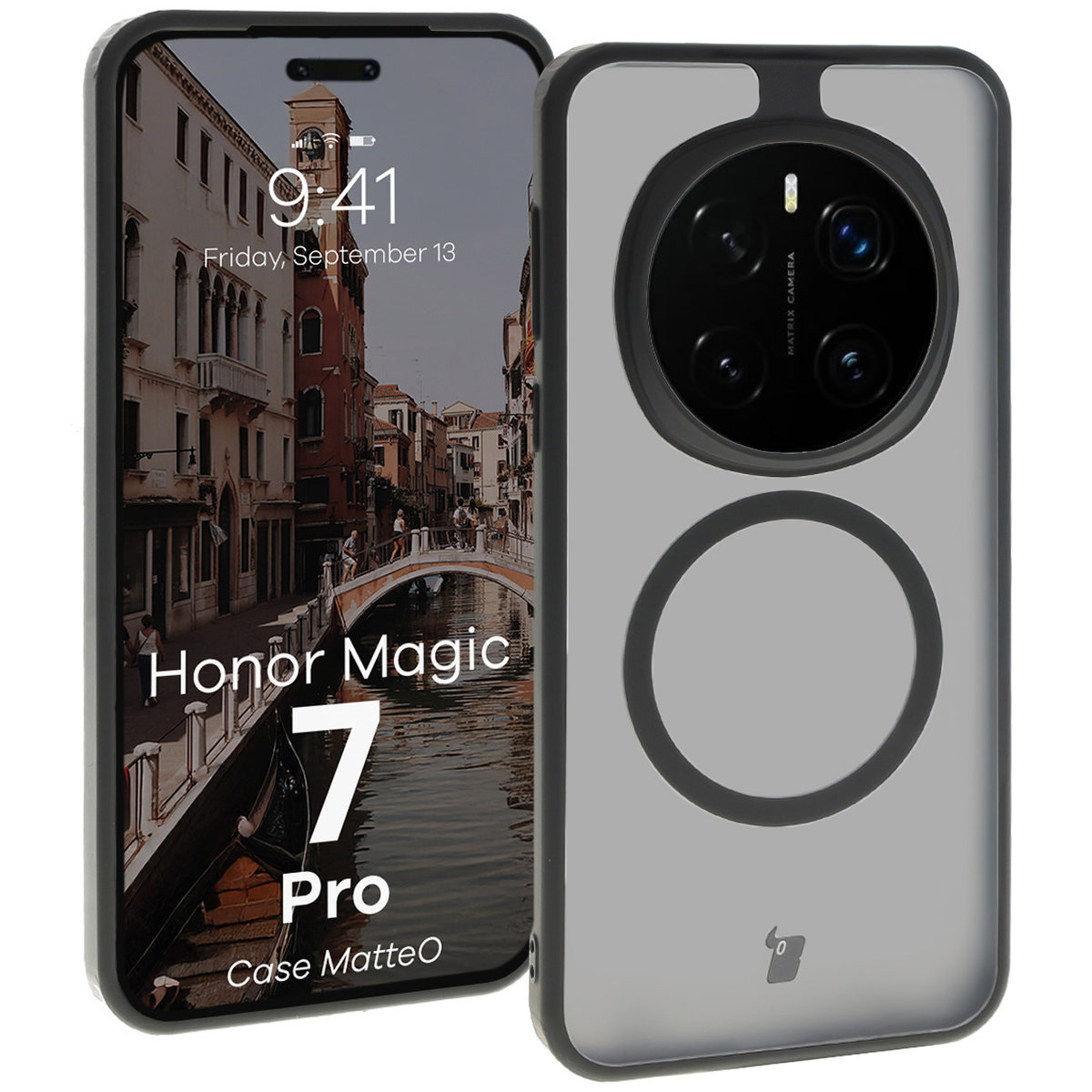 Matowe etui Bizon Case MatteO do Honor Magic7 Pro