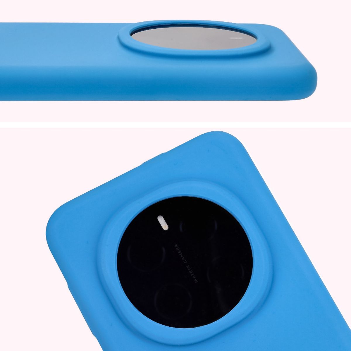 Nahaufnahme der Aussparung für die Linsen in der Hülle Bizon Soft Case