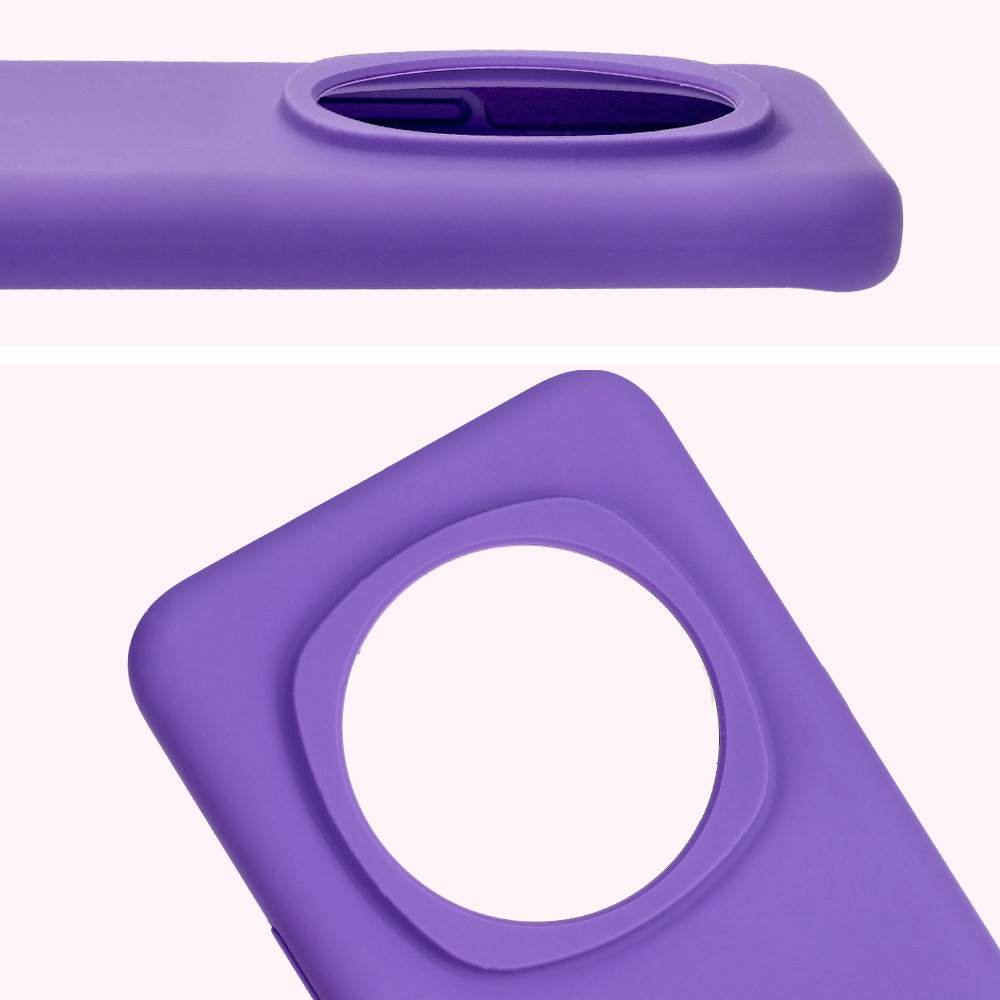 Close-up of the lens cutout in the Bizon Soft Case