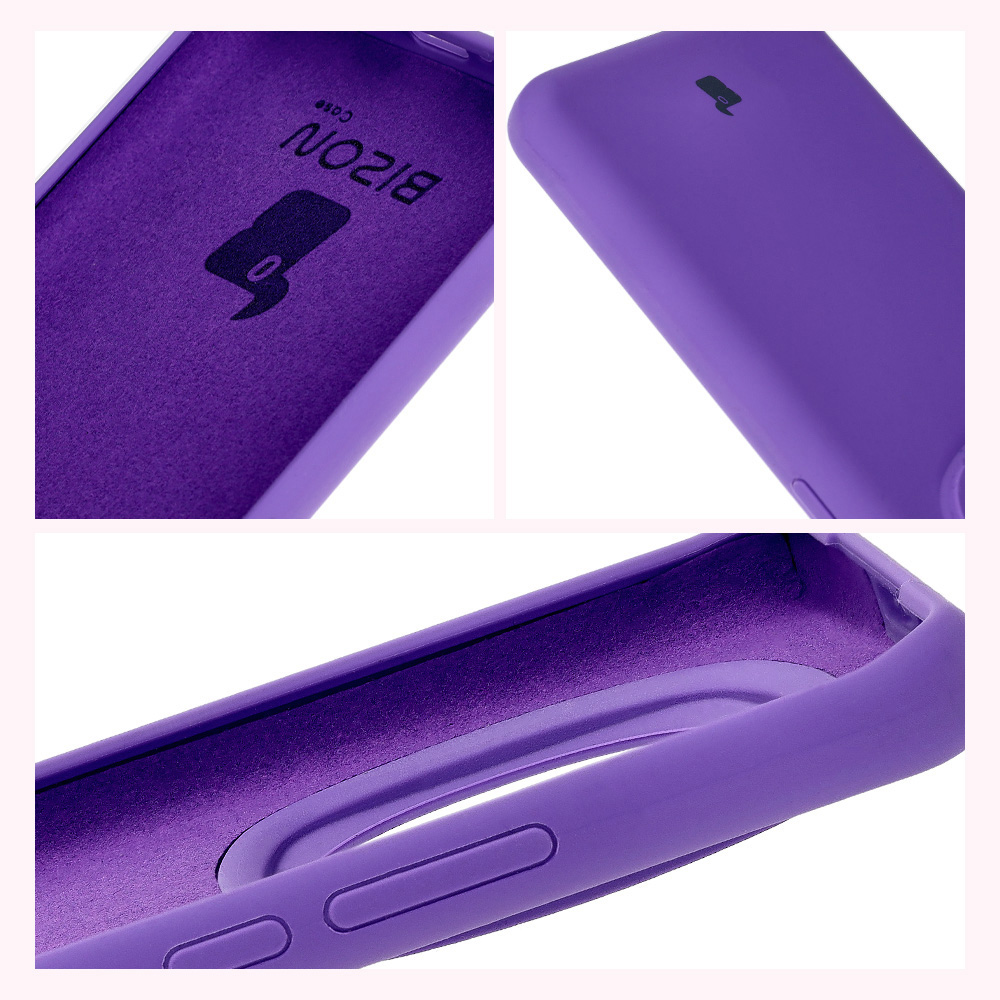 Bizon Soft Case construction: integrated covers, raised edges, and microfiber lining