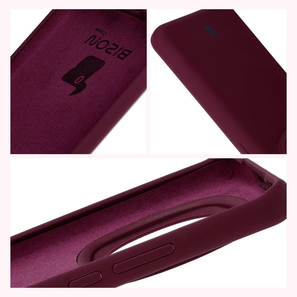 Bizon Soft Case construction: integrated covers, raised edges, and microfiber lining