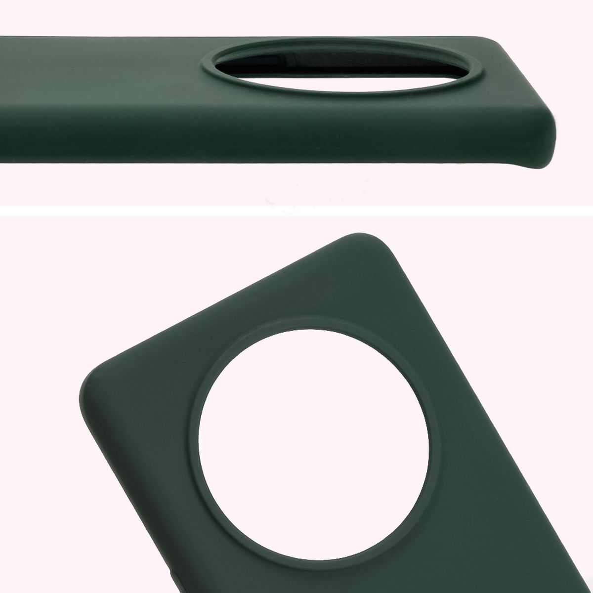 Close-up of the lens cutout in Bison Soft Case