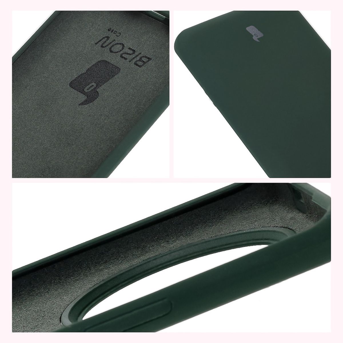 Bison Soft Case construction: integrated covers, raised edges, and microfiber padding