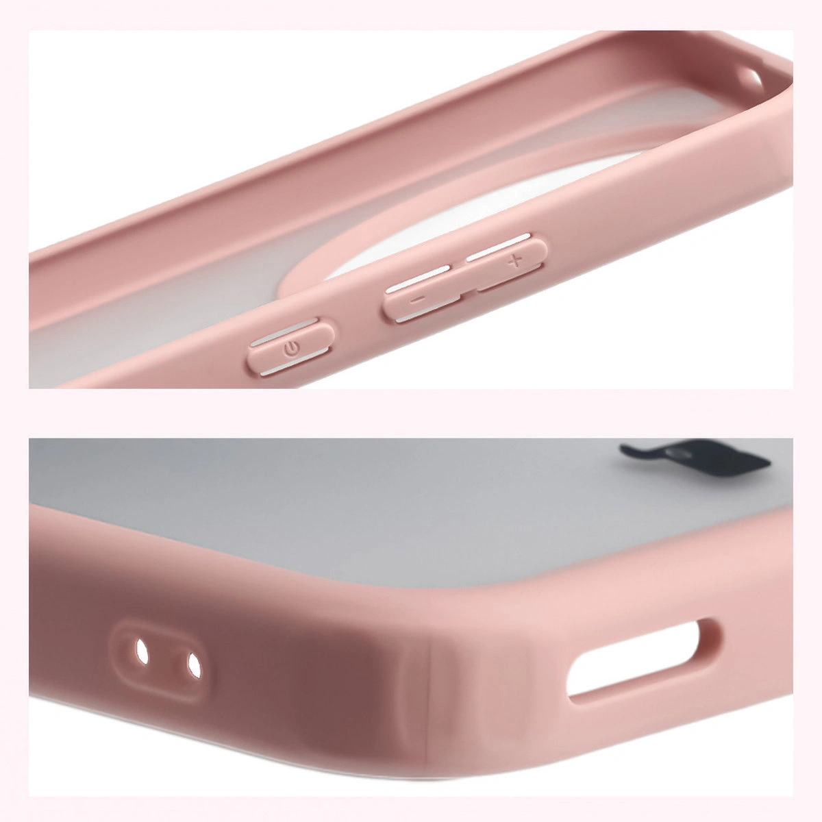 Verstärkte Ecken und erhöhte Ränder des Bildschirms im Bizon Case Angelo für das Honor Magic8 Lite