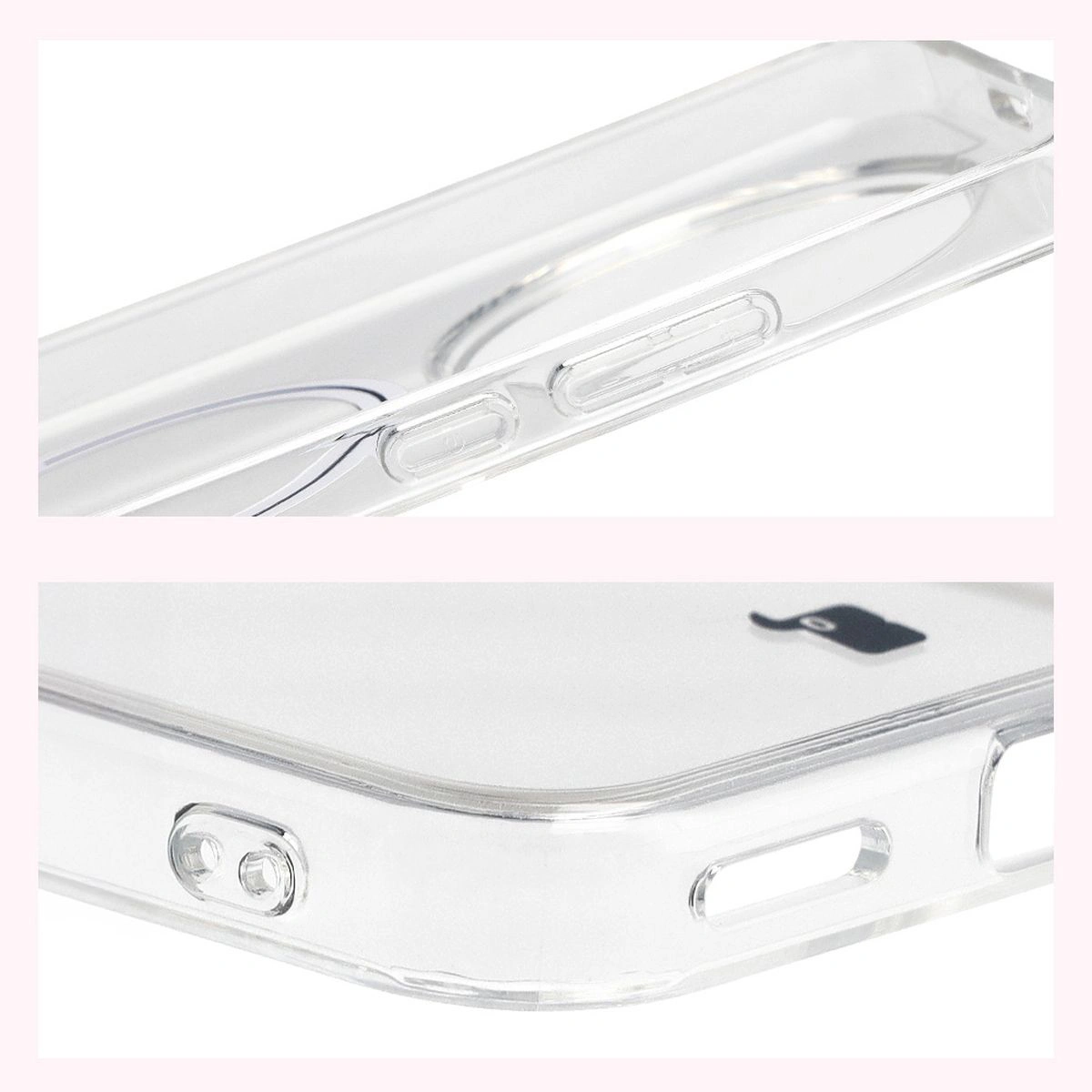 Verstärkte Ecken und erhöhte Ränder des Bildschirms im Bizon Case CrystalO für das Honor Magic8 Lite