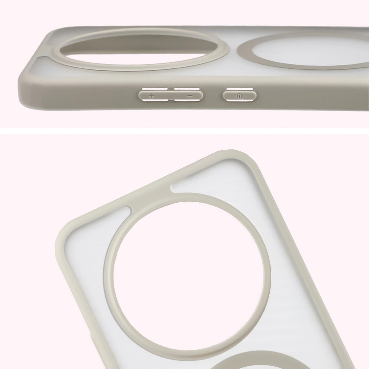 Vollständige Aussparung und erhöhte Kanten der Kamera im Bizon Case MatteO für Honor Magic8 Lite