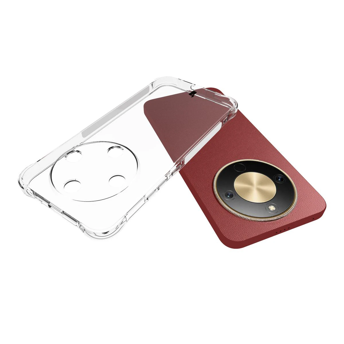 Dedizierte Aussparungen und erhöhte Kanten der Kamera im Bizon Case Salpa Etui für Honor Magic8 Lite