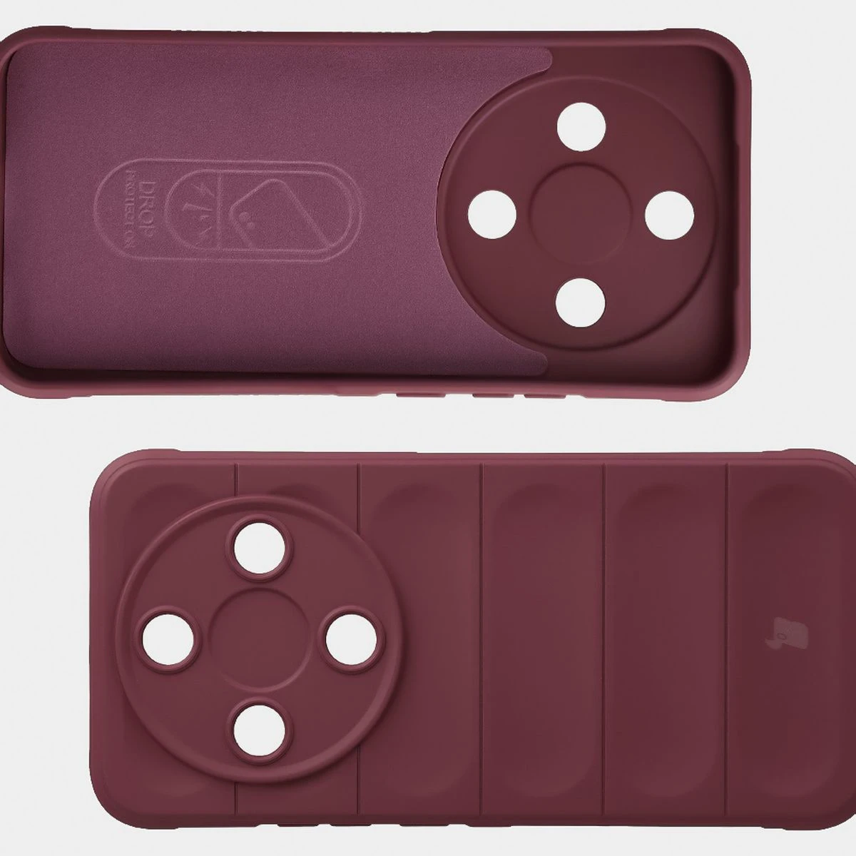 Microfiber lining, grooves on the back, and reinforced corners in the Bison Case Tur for Honor Magic8 Lite