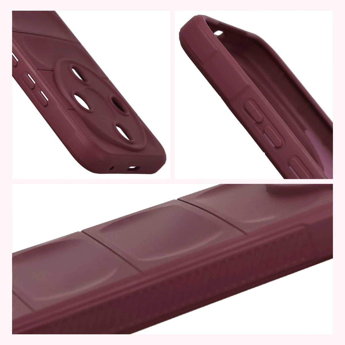 Textured sides and raised edges for the screen and camera in the Bison Case Tur for Honor Magic8 Lite