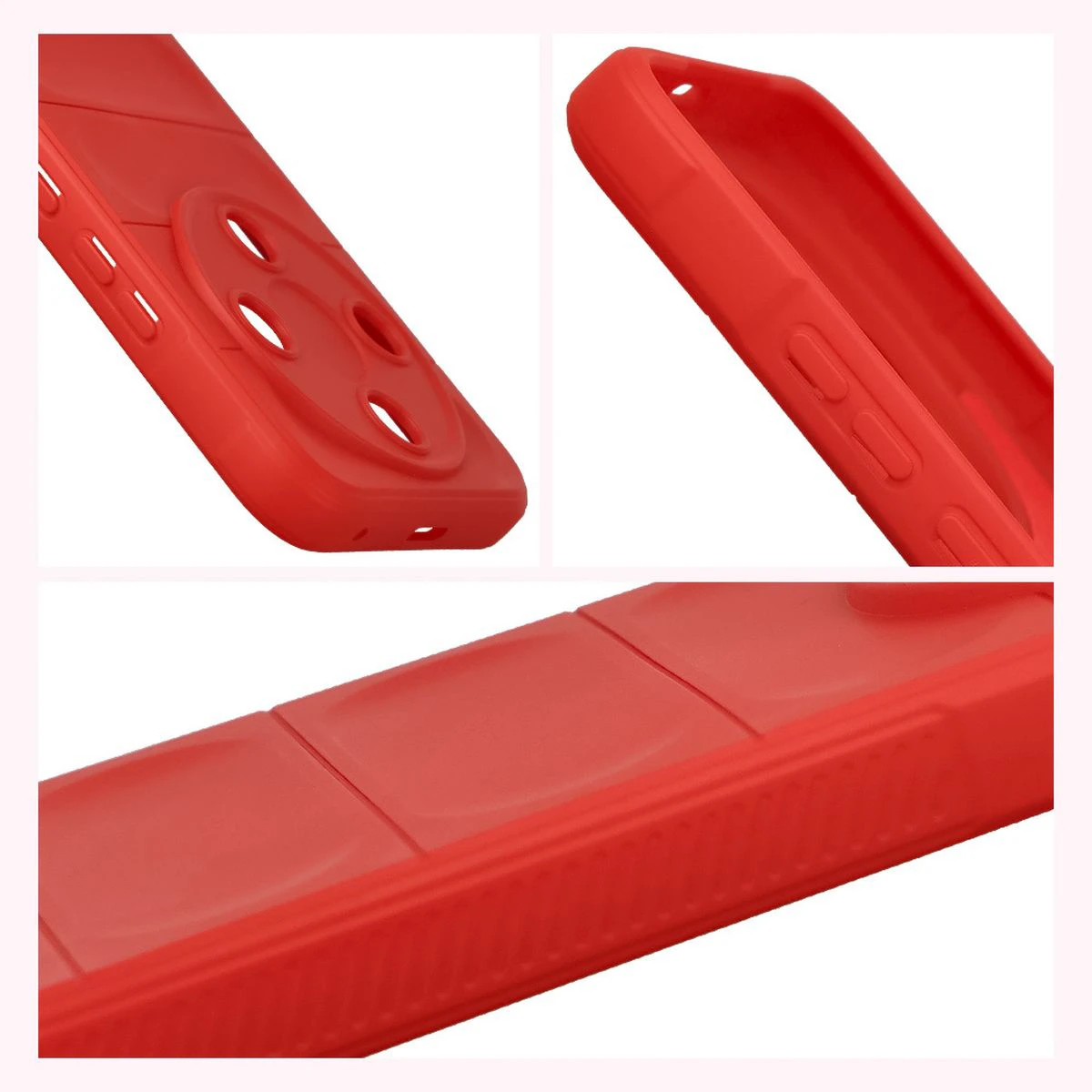 Strukturierte Seiten und erhöhte Kanten des Bildschirms und der Kamera in der Bizon Case Tur-Hülle für Honor Magic8 Lite