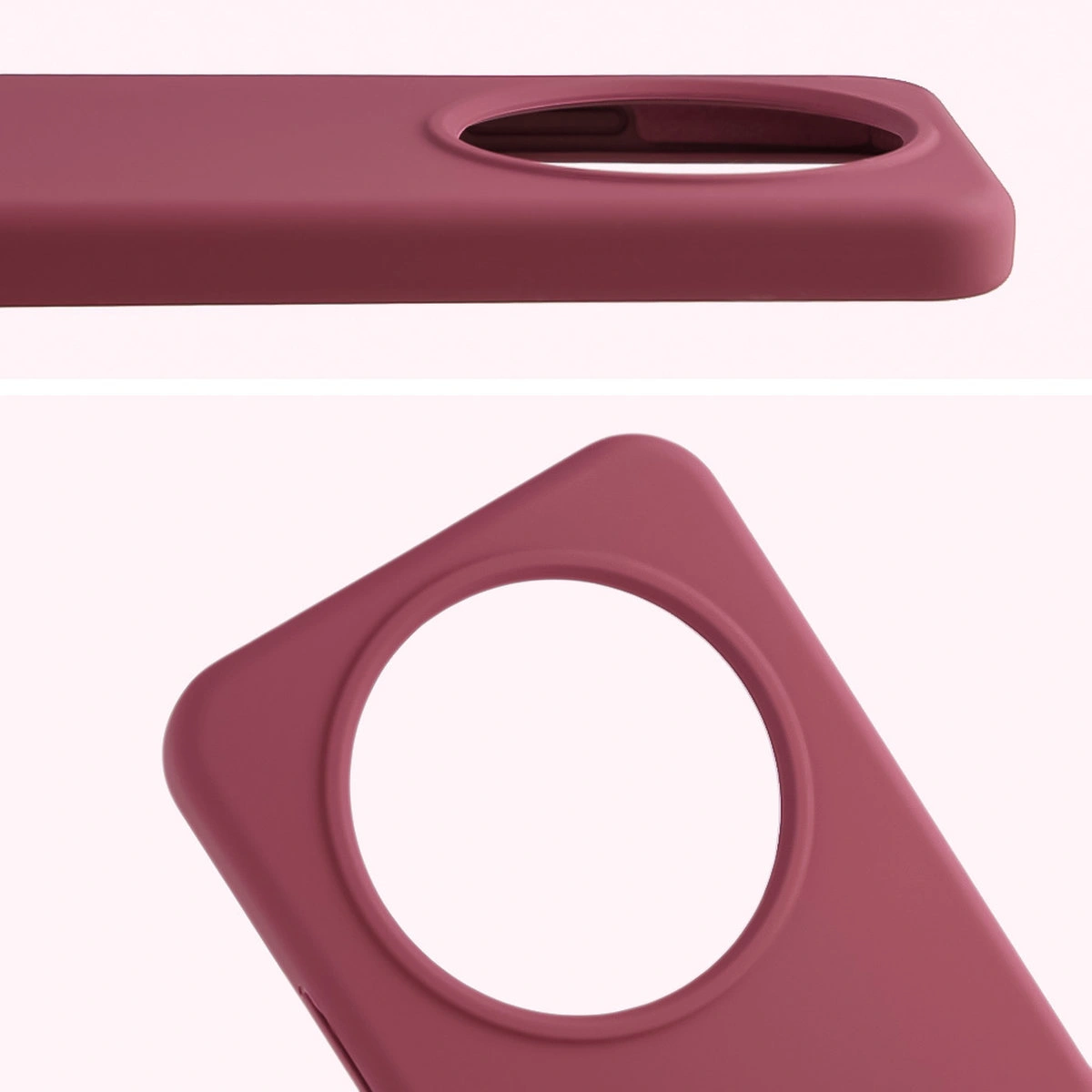 Nahaufnahme der Aussparung für die Linsen in der Hülle Bizon Soft Case für Honor Magic8 Lite