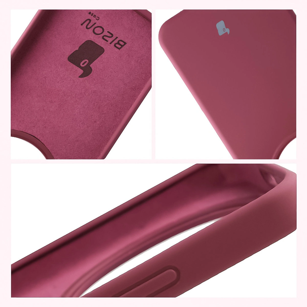 Konstruktion der Hülle Bizon Soft Case: integrierte Abdeckungen, erhöhte Ränder und Mikrofaserpolsterung für Honor Magic8 Lite