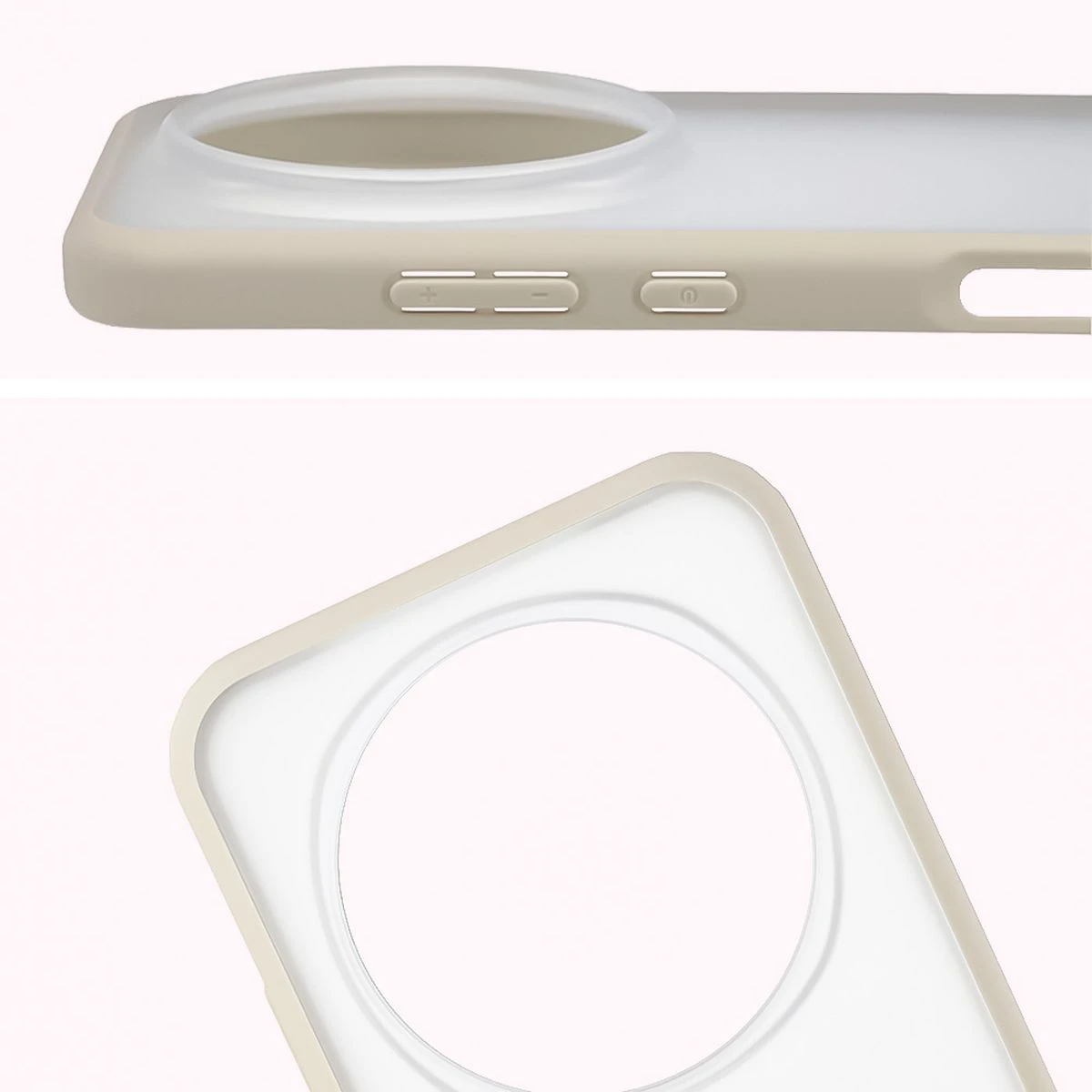 Vollständige Aussparung und erhöhte Kanten der Kamera im Bizon Case Angelo für das Honor Magic8 Pro