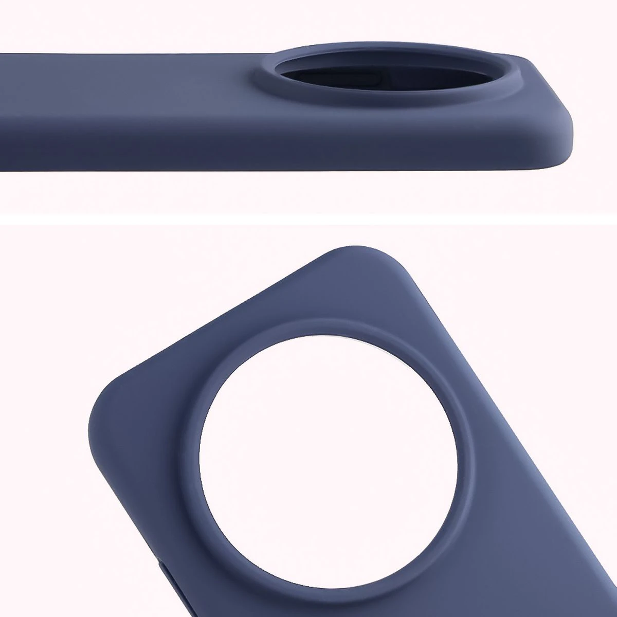 Close-up of the lens cutout in the Bison Soft Case for Honor Magic8 Pro