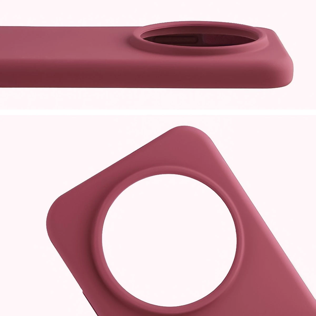 Close-up of the lens cutout in the Bison Soft Case for Honor Magic8 Pro