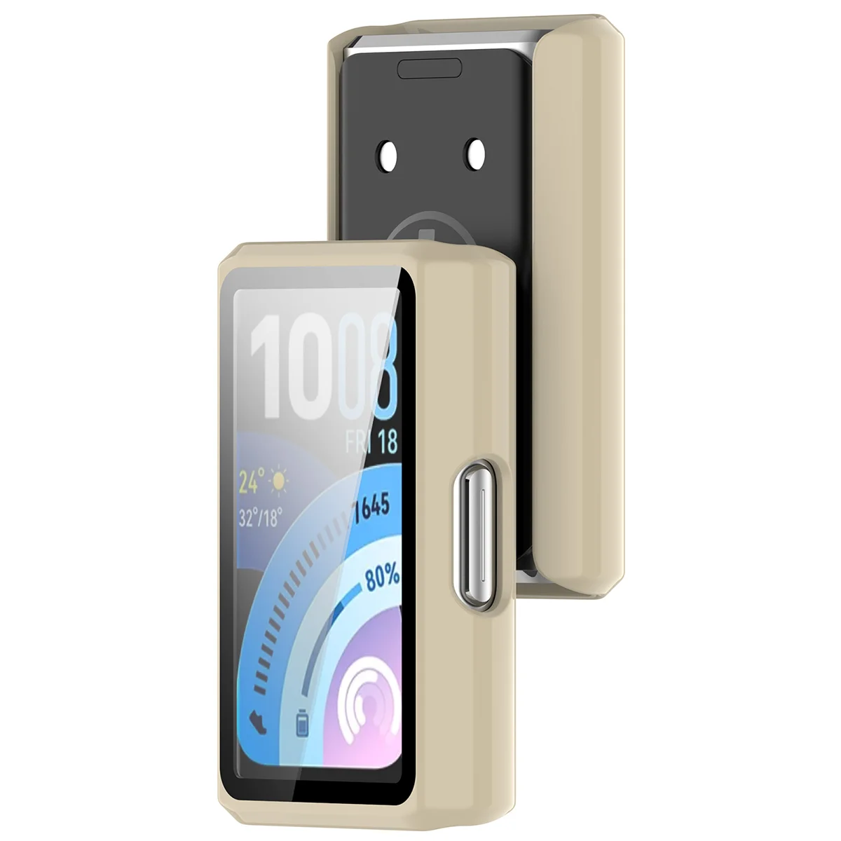 Case with built-in glass Bizon Case Watch Adamo for Huawei Band 11 Pro