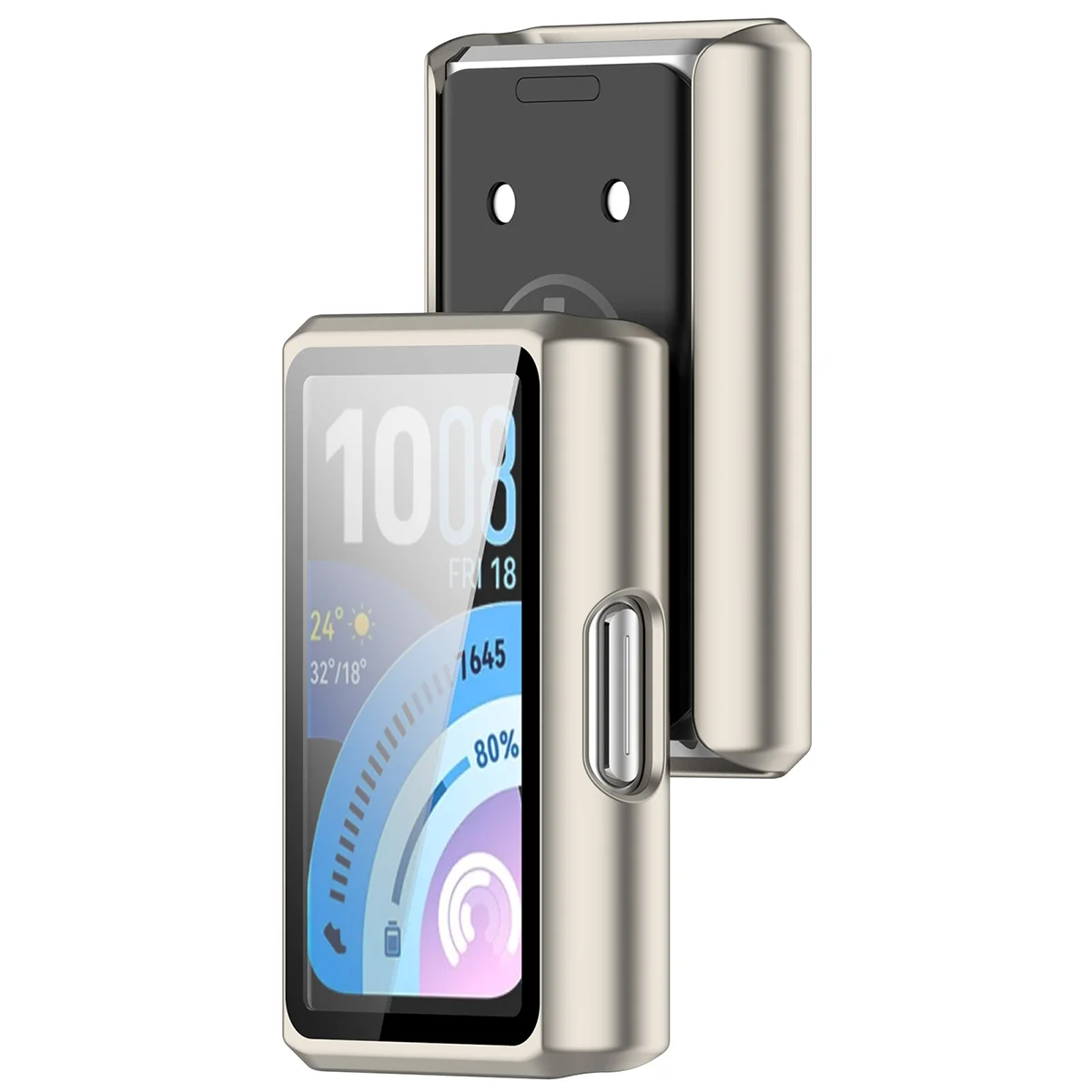 Case with built-in glass Bizon Case Watch Adamo for Huawei Band 11 Pro