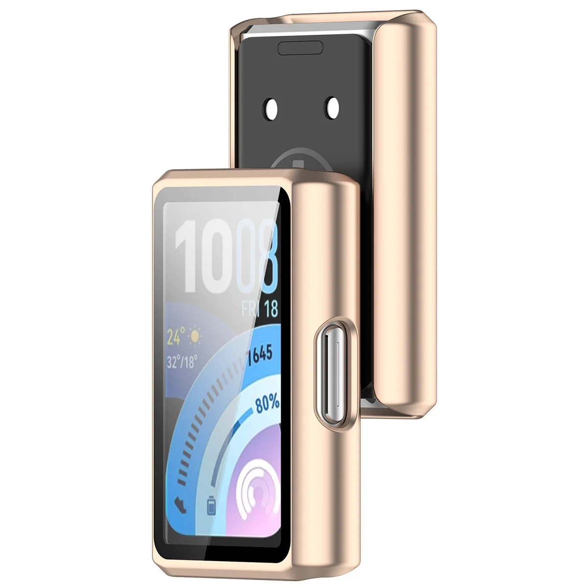 Etui z wbudowanym szkłem Bizon Case Watch Adamo do Huawei Band 11 Pro