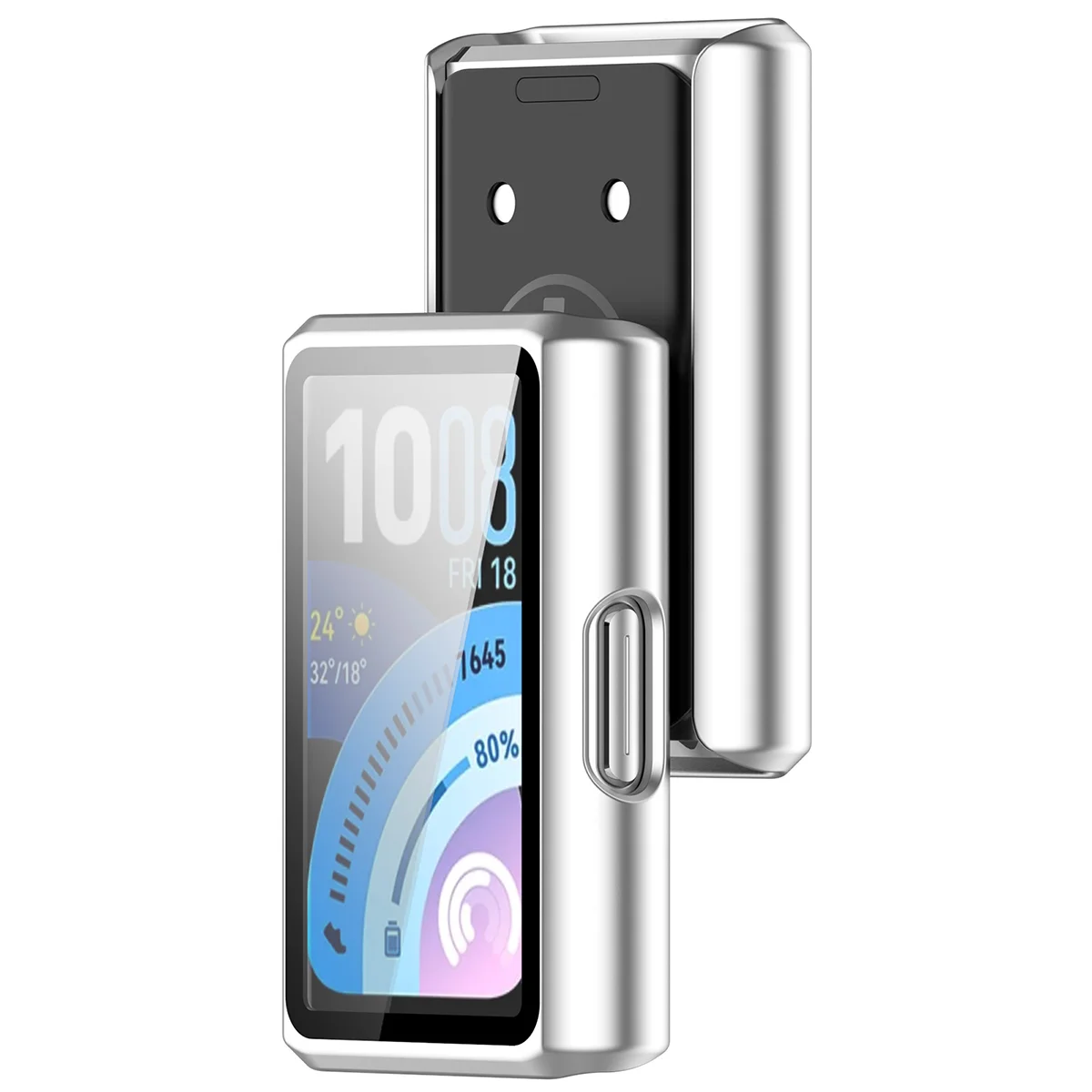 Etui z wbudowanym szkłem Bizon Case Watch Adamo do Huawei Band 11 Pro