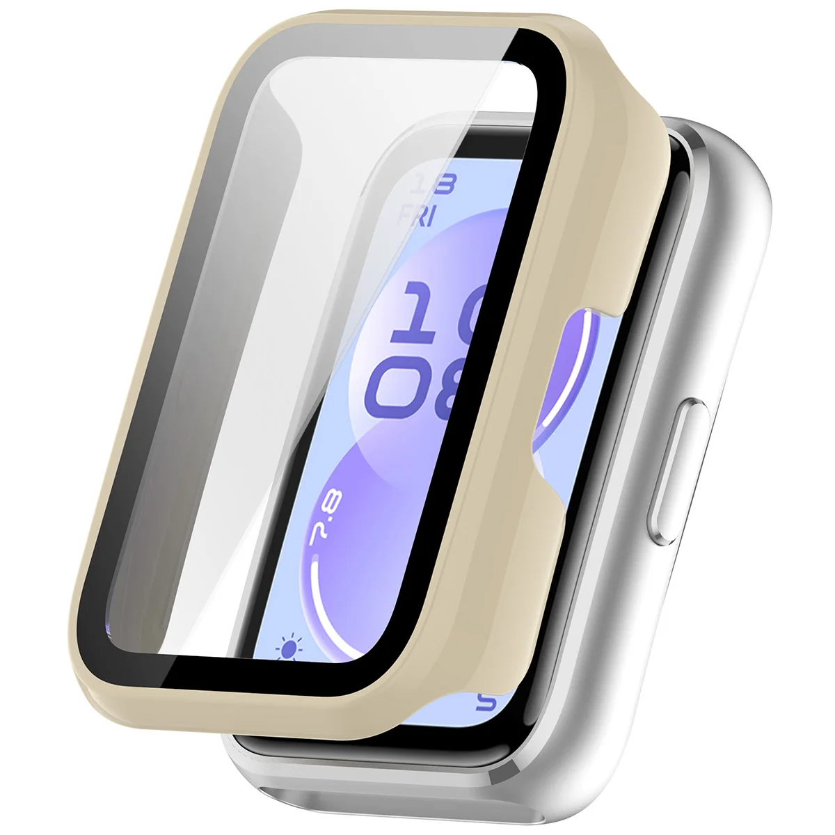 Vizualizarea aplicării carcasei Bizon Case Watch Adamo pentru Huawei Band 11