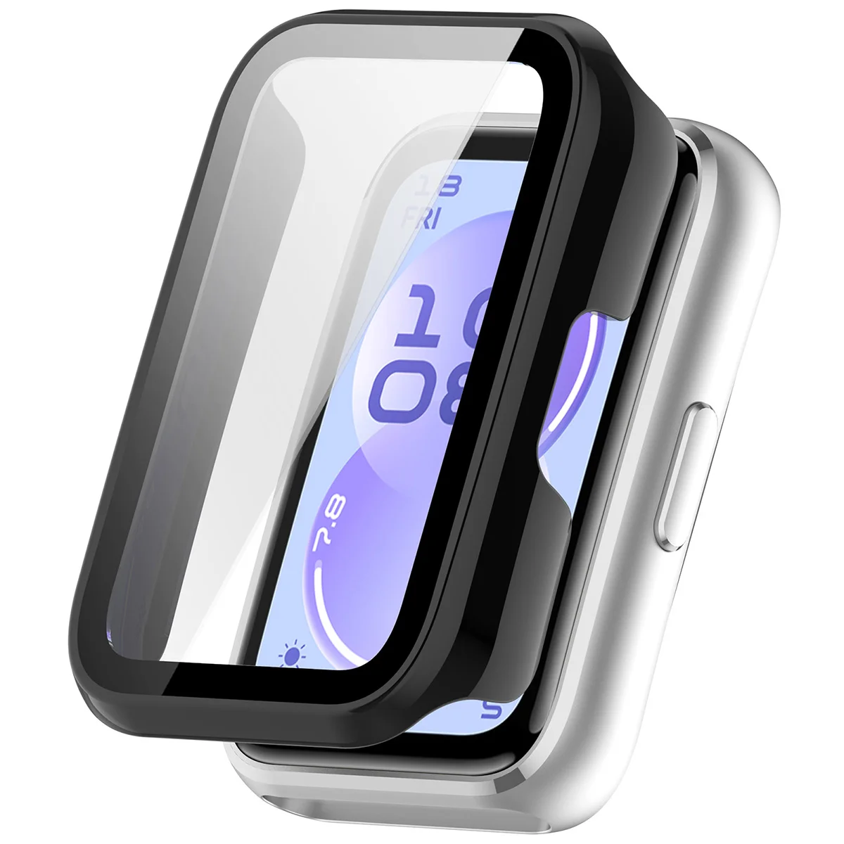 Vizualizarea aplicării carcasei Bizon Case Watch Adamo pentru Huawei Band 11