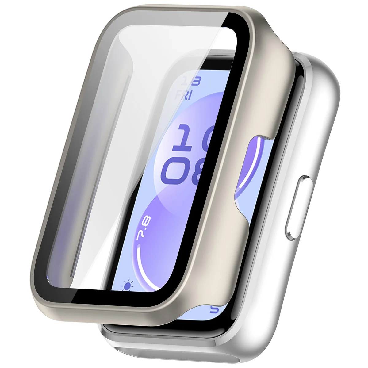 Vizualizare a aplicării carcasei Bizon Case Watch Adamo pentru Huawei Band 11