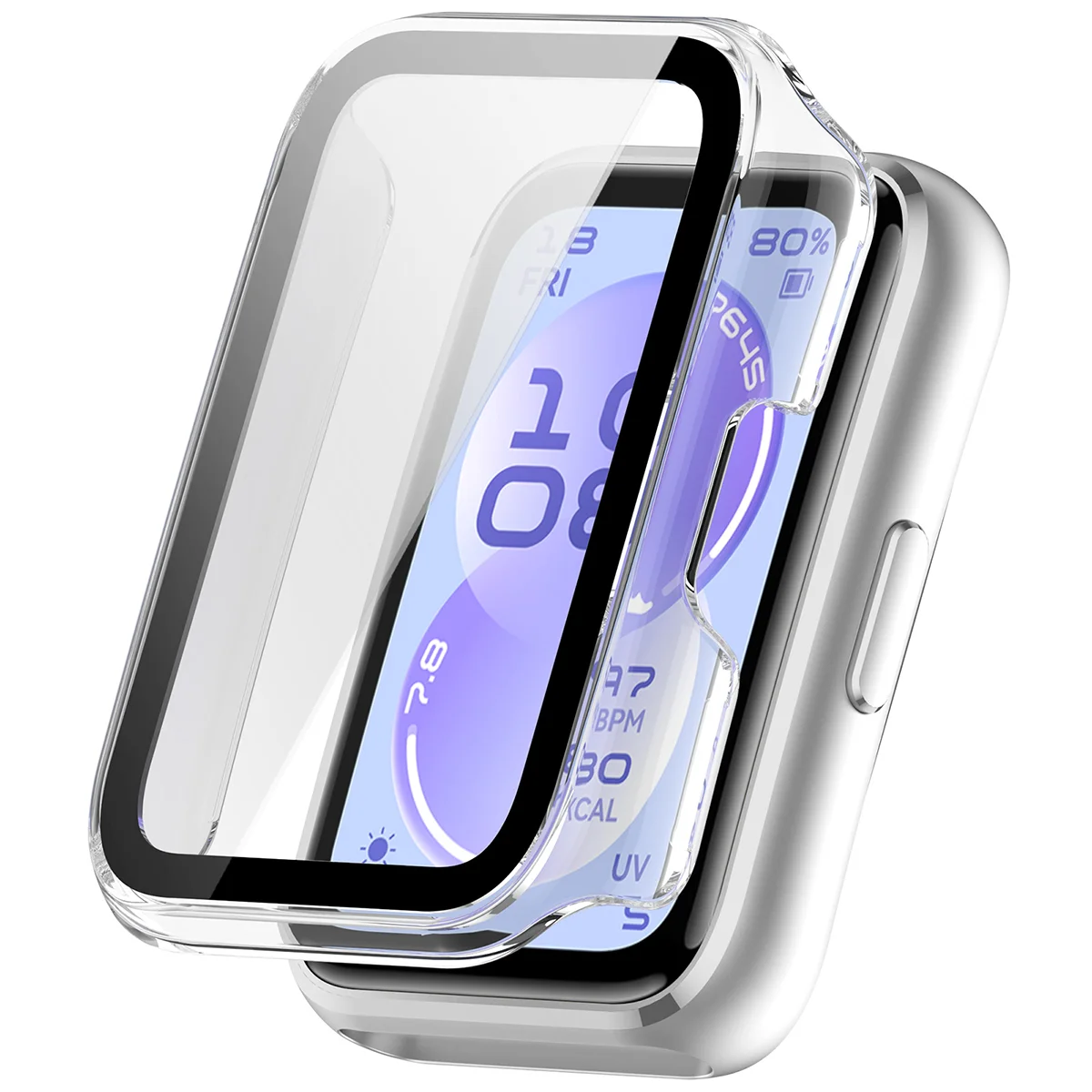Visualization of applying the Bizon Case Watch Adamo to Huawei Band 11