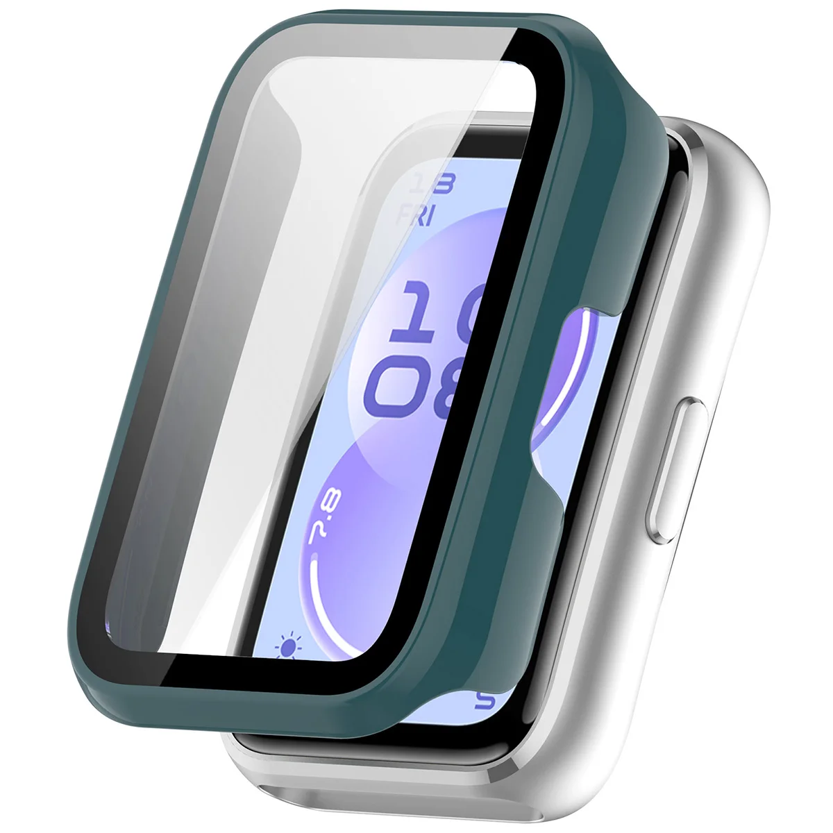 Vizualizare a aplicării husei Bizon Case Watch Adamo pentru Huawei Band 11