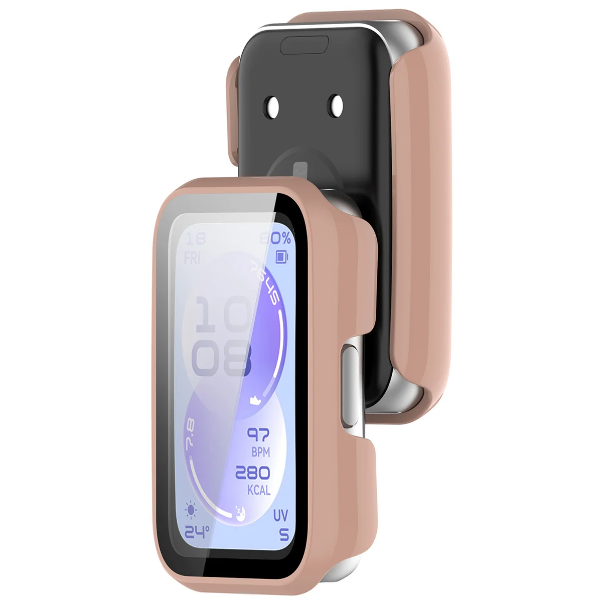 Carcasă cu sticlă integrată Bizon Case Watch Adamo pentru Huawei Band 11