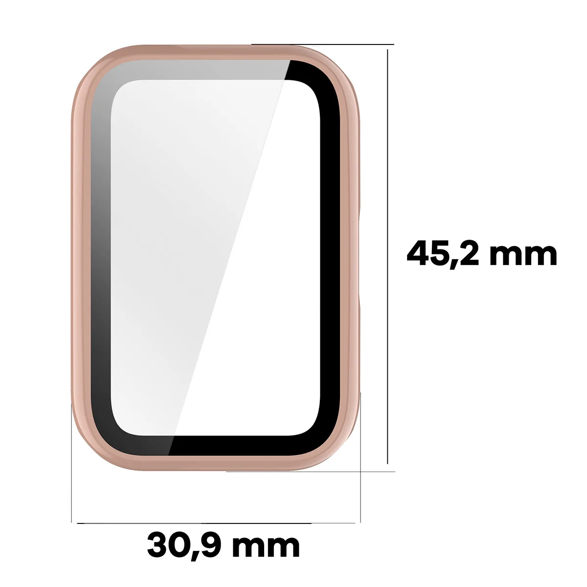 Dimensiunile carcasei Bizon Case Watch Adamo pentru Huawei Band 11
