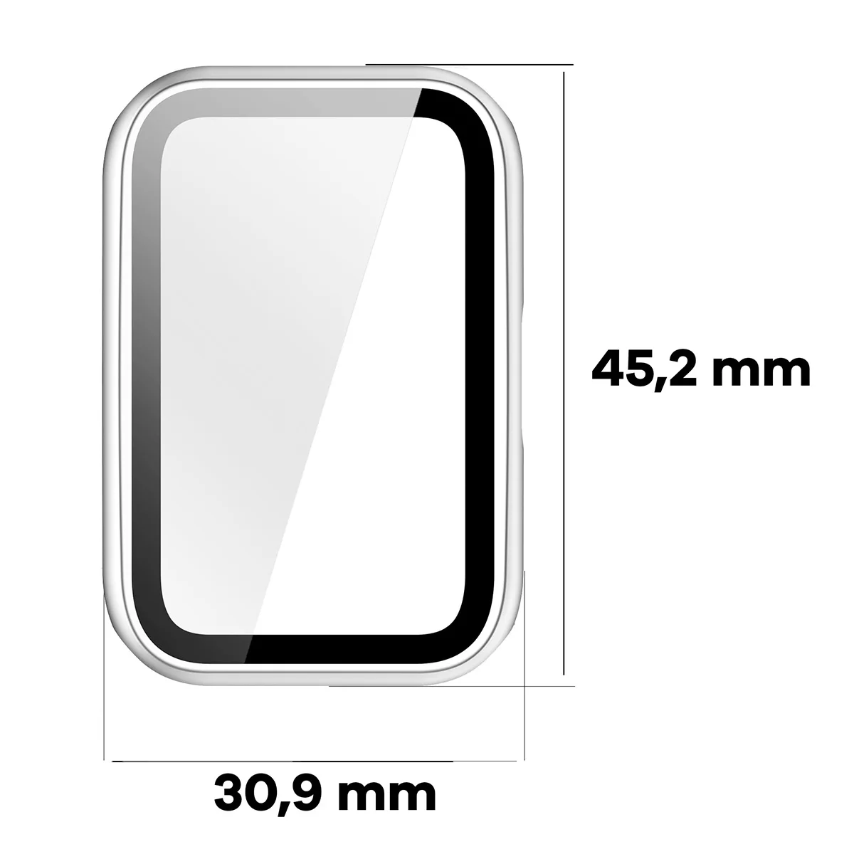 Dimensions of the Bizon Case Watch Adamo for Huawei Band 11