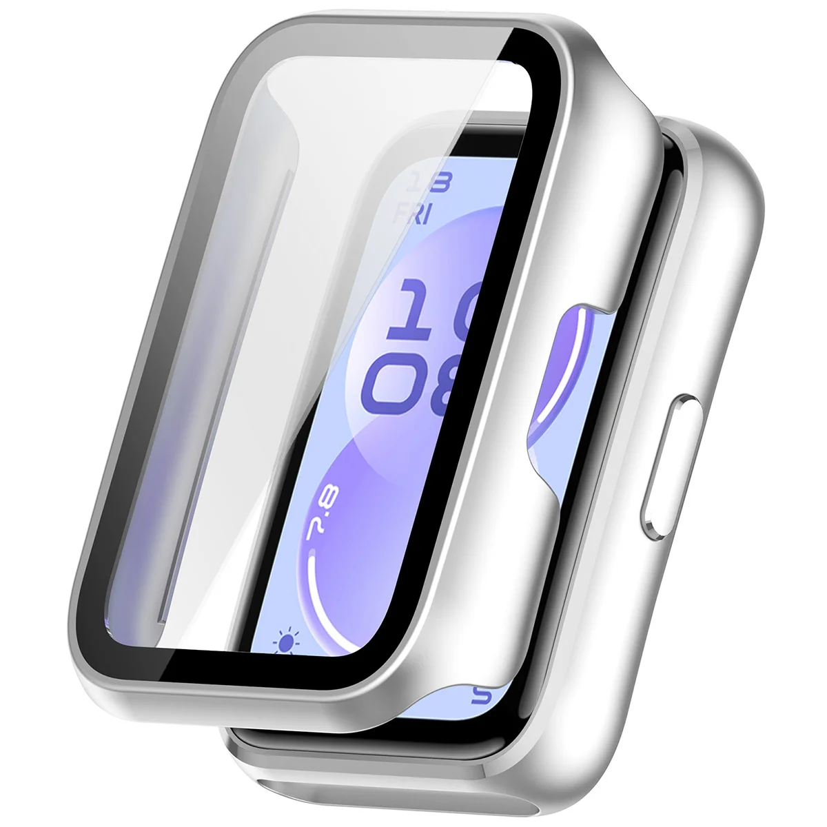 Visualization of applying the Bizon Case Watch Adamo for Huawei Band 11