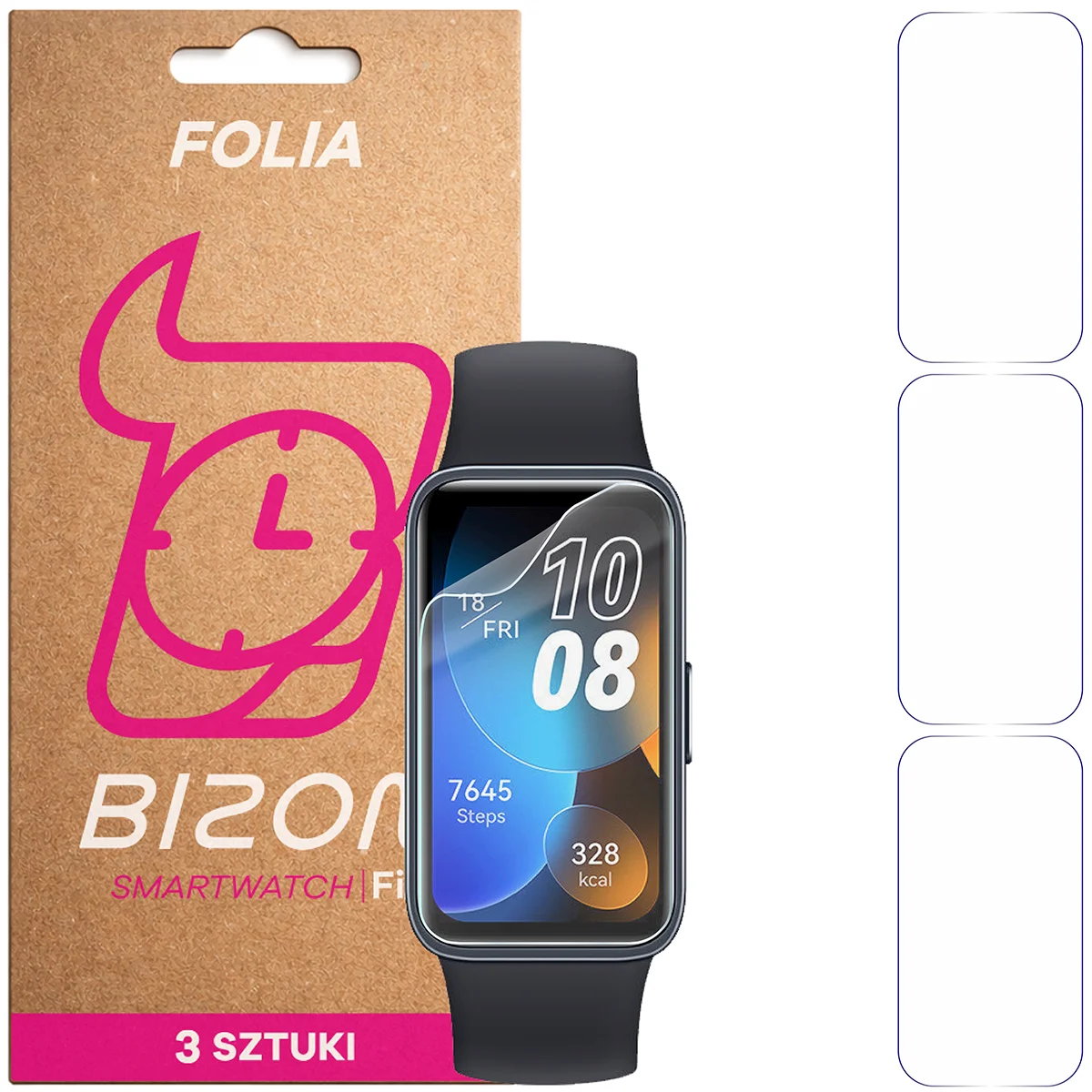 Folia hydrożelowa Bizon Watch Film HydroFlex dla Huawei Band 8