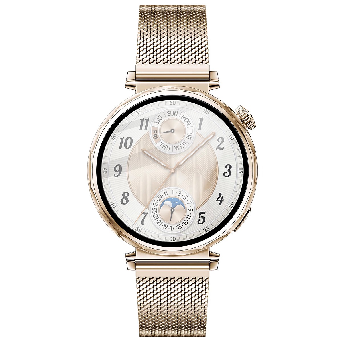 Hybrid glass with a black frame perfectly fitted to Huawei Watch GT 5 41 mm