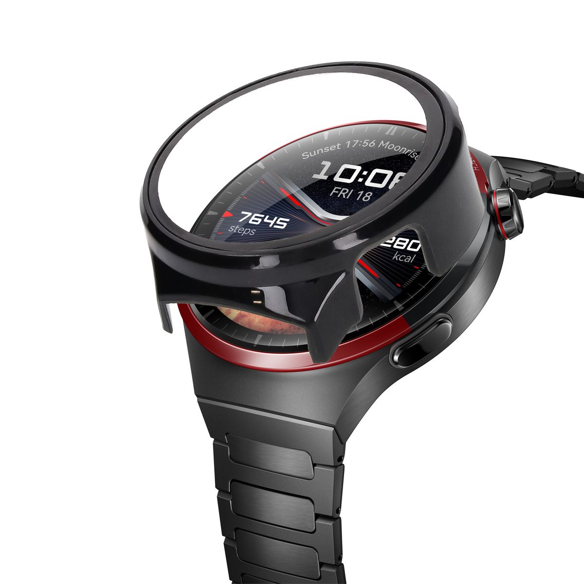 Etui ze szkłem Bizon Case+Glass Set przedstawione pod kątem