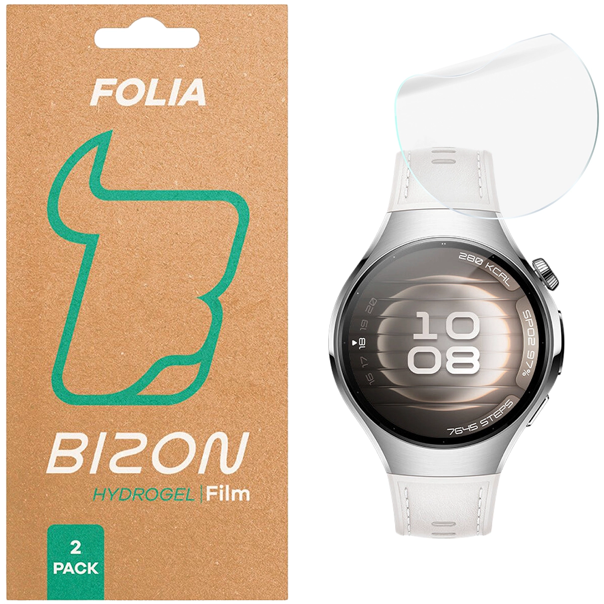 Folia hydrożelowa Bizon Glass Watch Hydrogel dla Huawei Watch 5 42 mm!