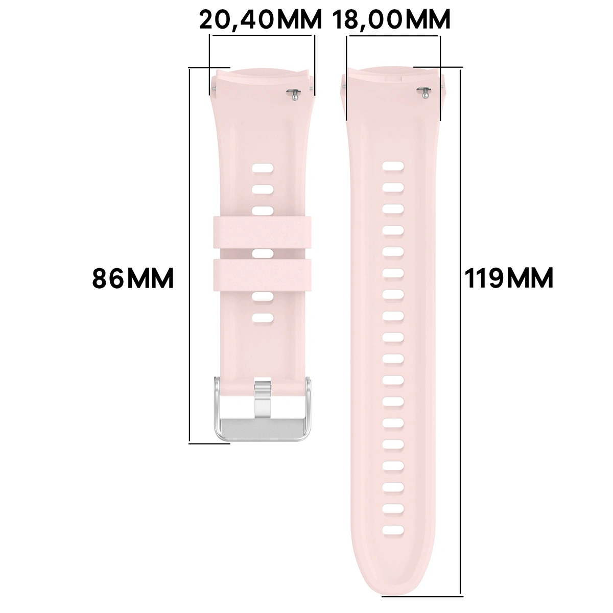 Methode zum Messen des Bands für die Huawei Watch 5 42 mm