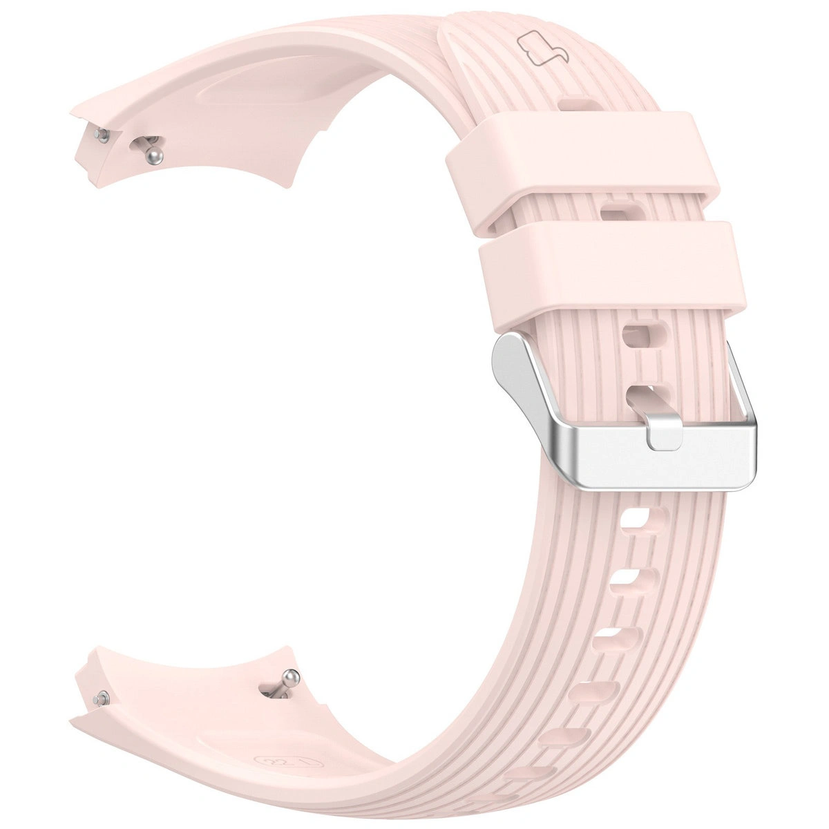 Silikonband Bizon Strap Watch Silicone T für die Huawei Watch 5 42 mm von hinten gezeigt