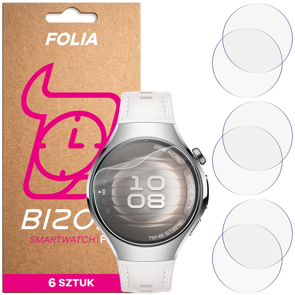 Bison Hydrogel Film HydroFlex for Huawei Watch 5 42 mm