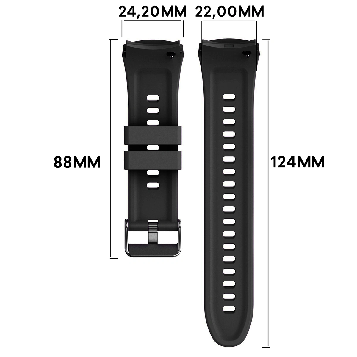 So misst man das Armband für Huawei Watch 5 46 mm