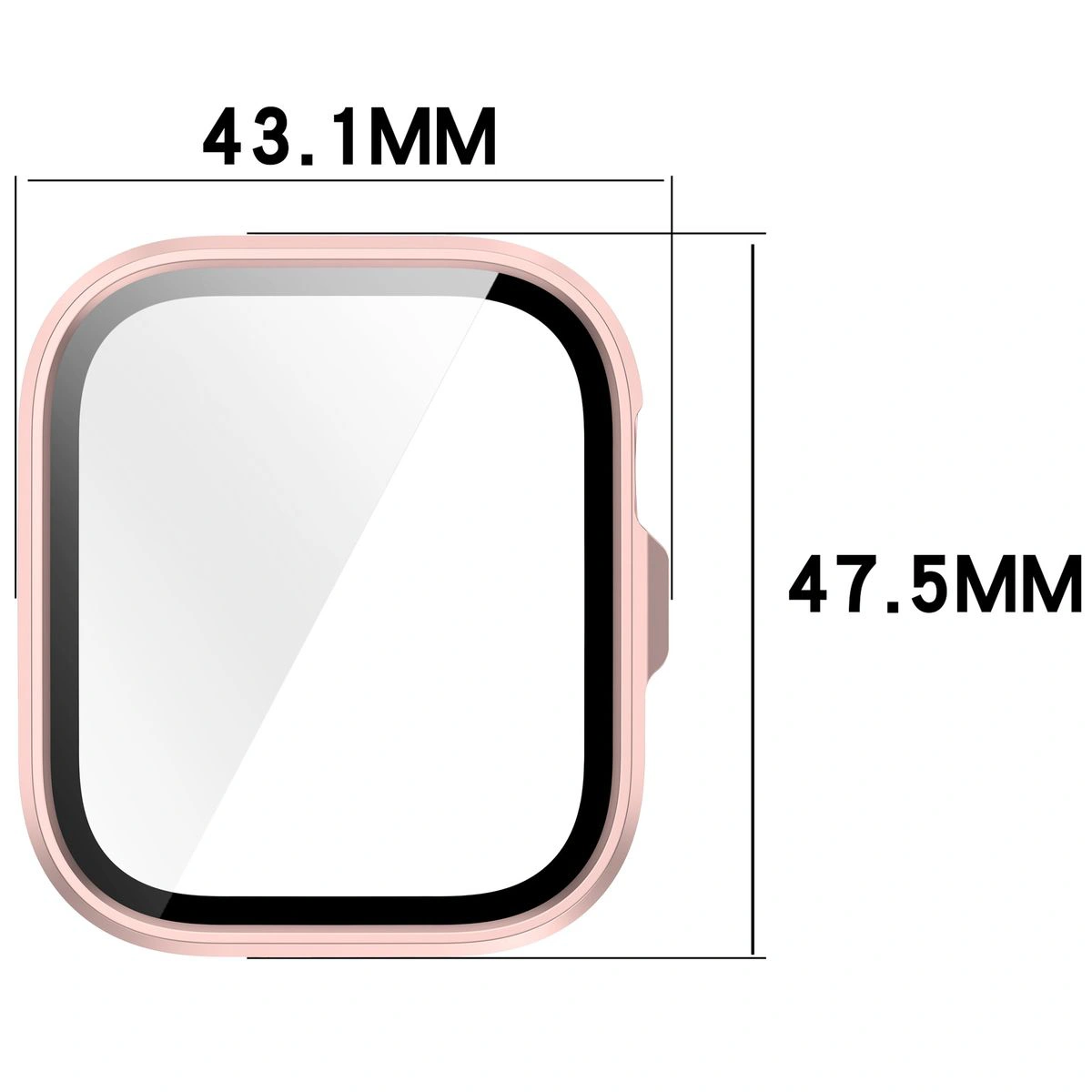 Dimensiunile etui-ului Bizon Case+Glass Watch pentru Huawei Watch Fit 4 Pro