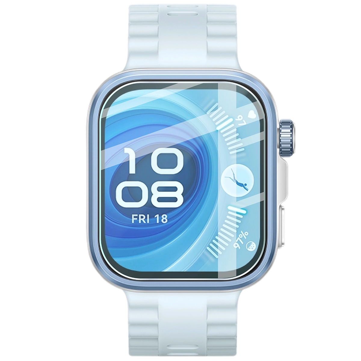 Wymiary szkła Bizon Glass Watch Clear do Huawei Watch Fit 4 Pro