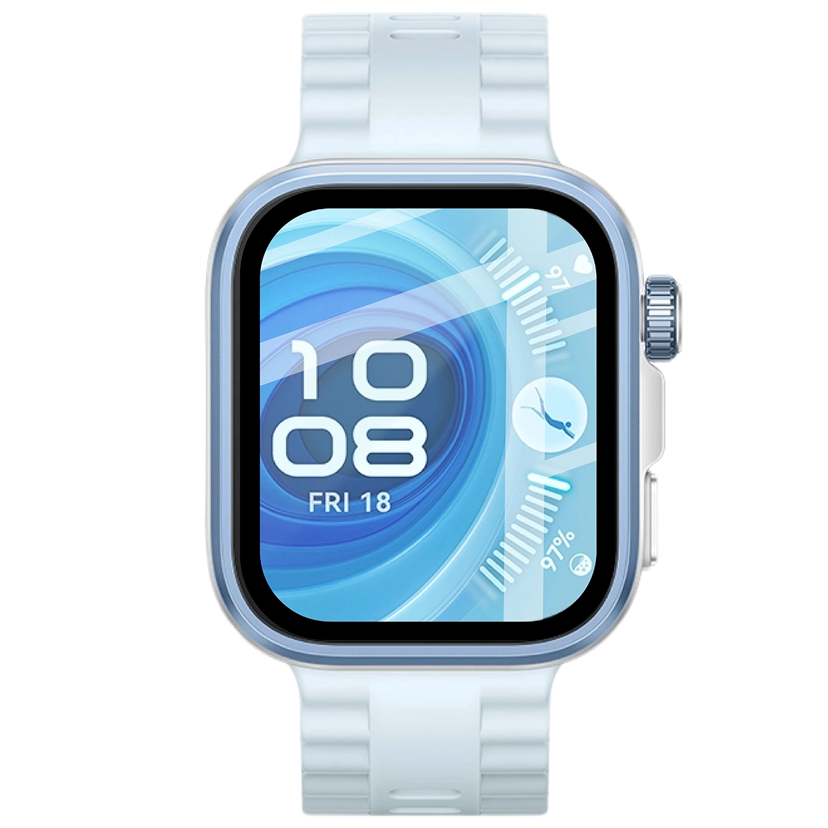 Szkło hybrydowe z czarną ramką idealnie dopasowane do Huawei Watch Fit 4 Pro