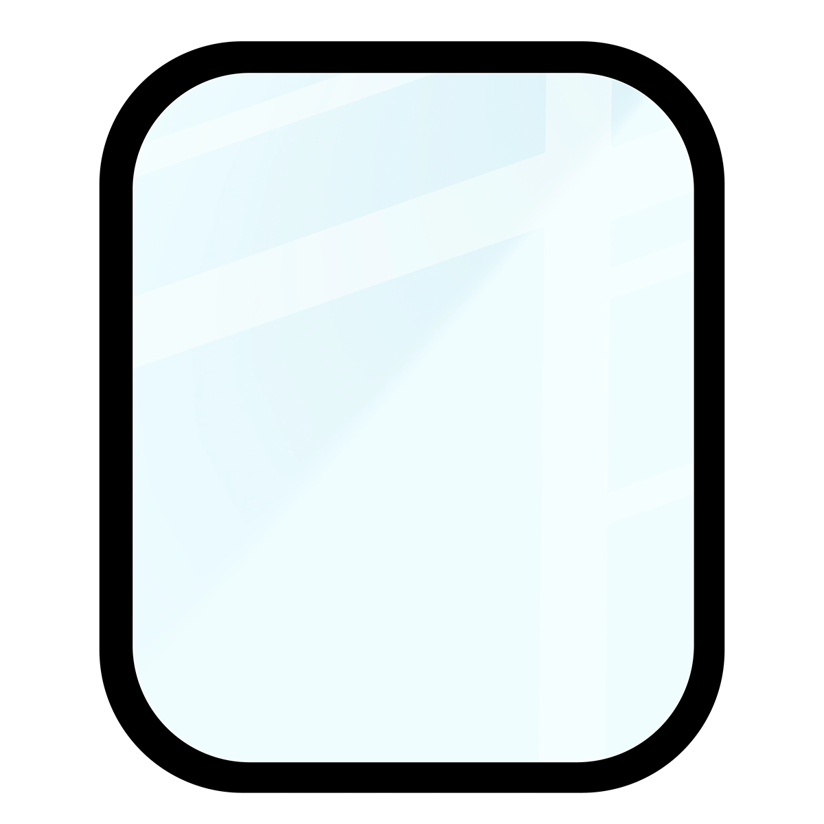 Wymiary szkła hybrydowego Bizon Glass Watch Edge dla Huawei Watch Fit 4 Pro