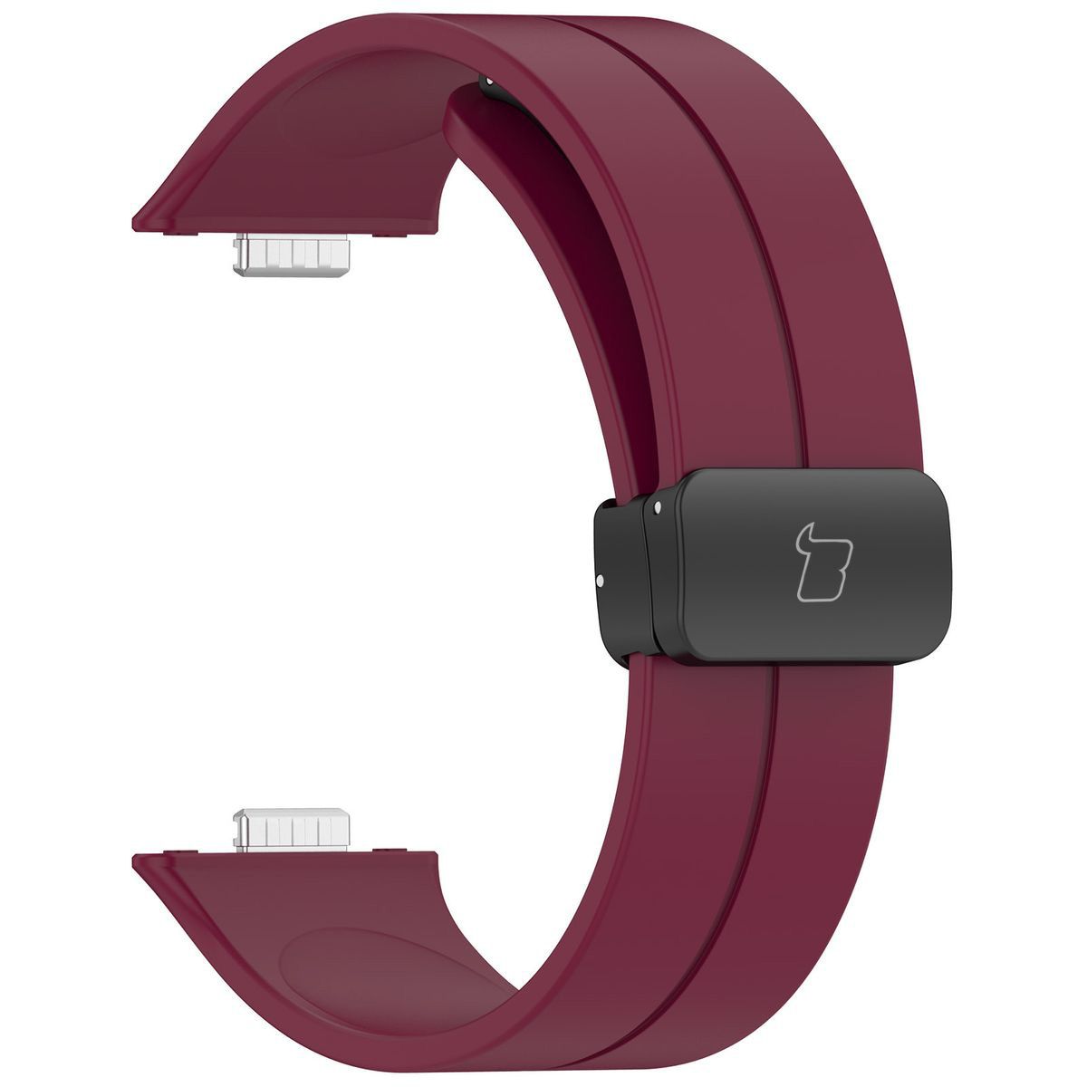 Bison Strap Watch Silicone L for Huawei Watch Fit 4 Pro/Fit 4/Fit 3 shown from the back