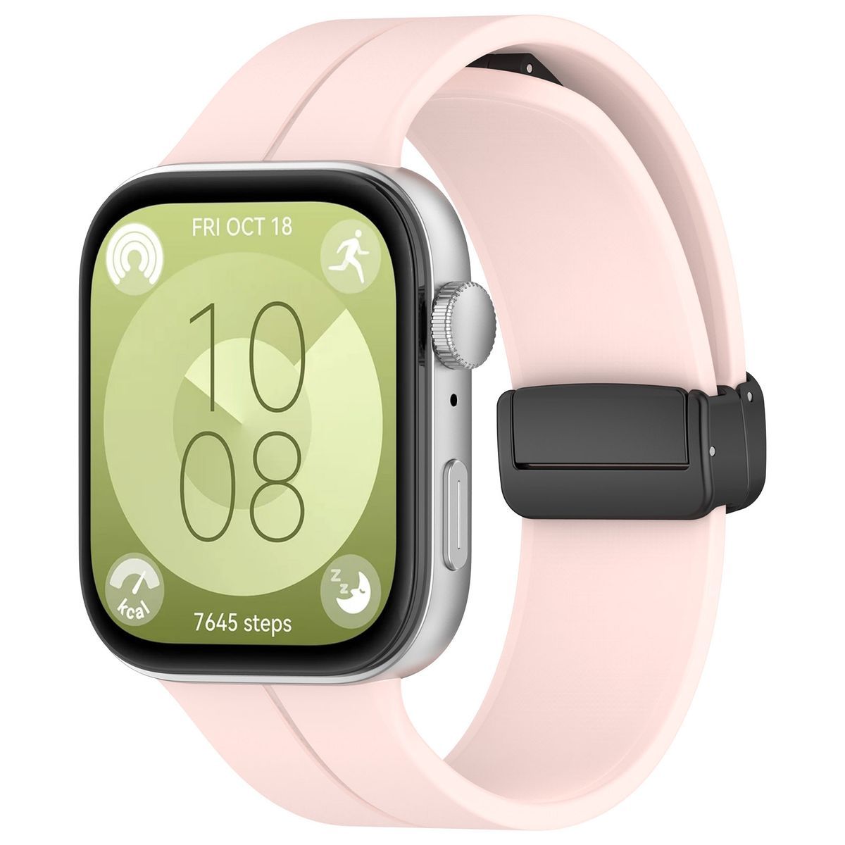 Bison Strap Watch Silicone L for Huawei Watch Fit 4 Pro/Fit 4/Fit 3, pink