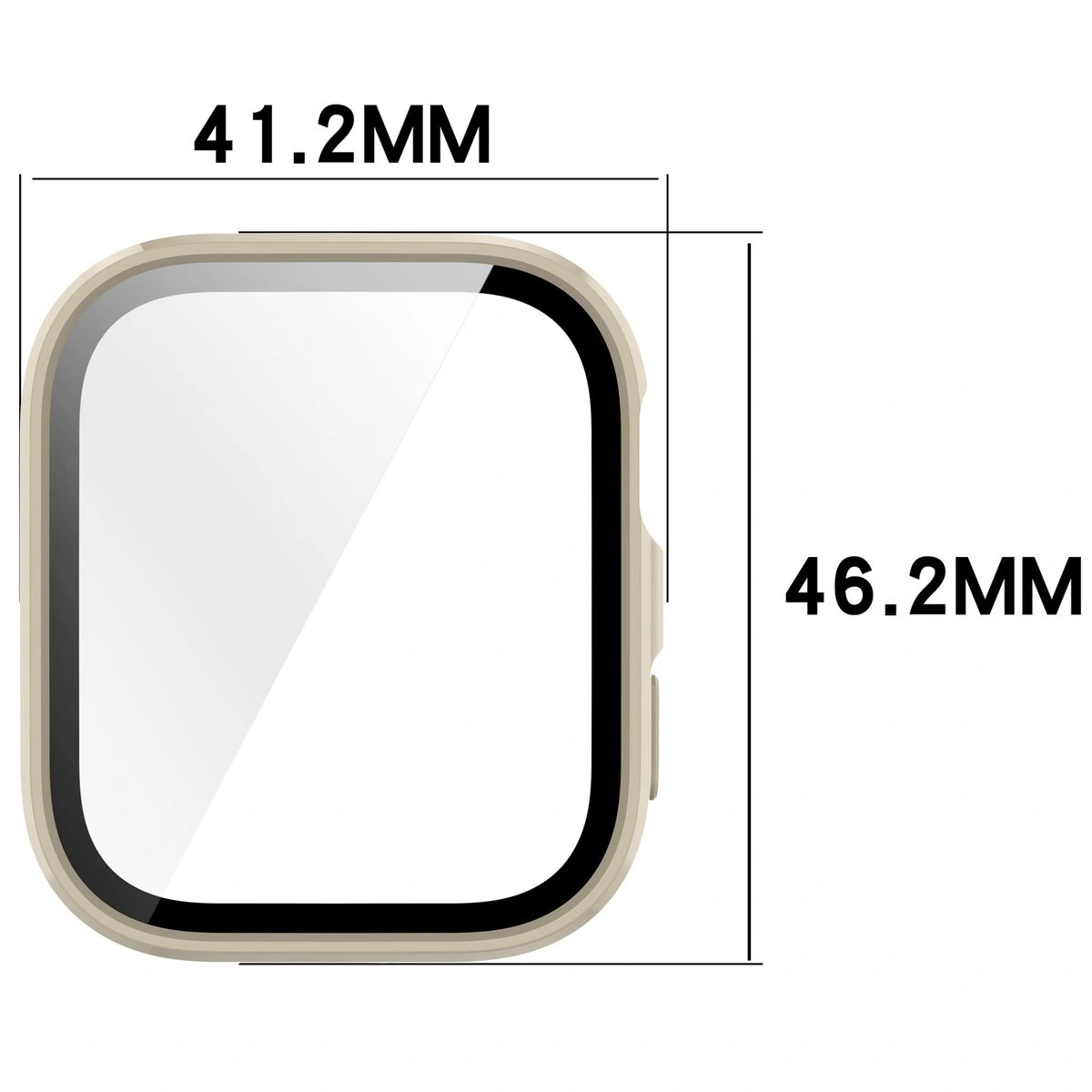 Wymiary etui Bizon Case+Glass Watch do Huawei Watch Fit 4