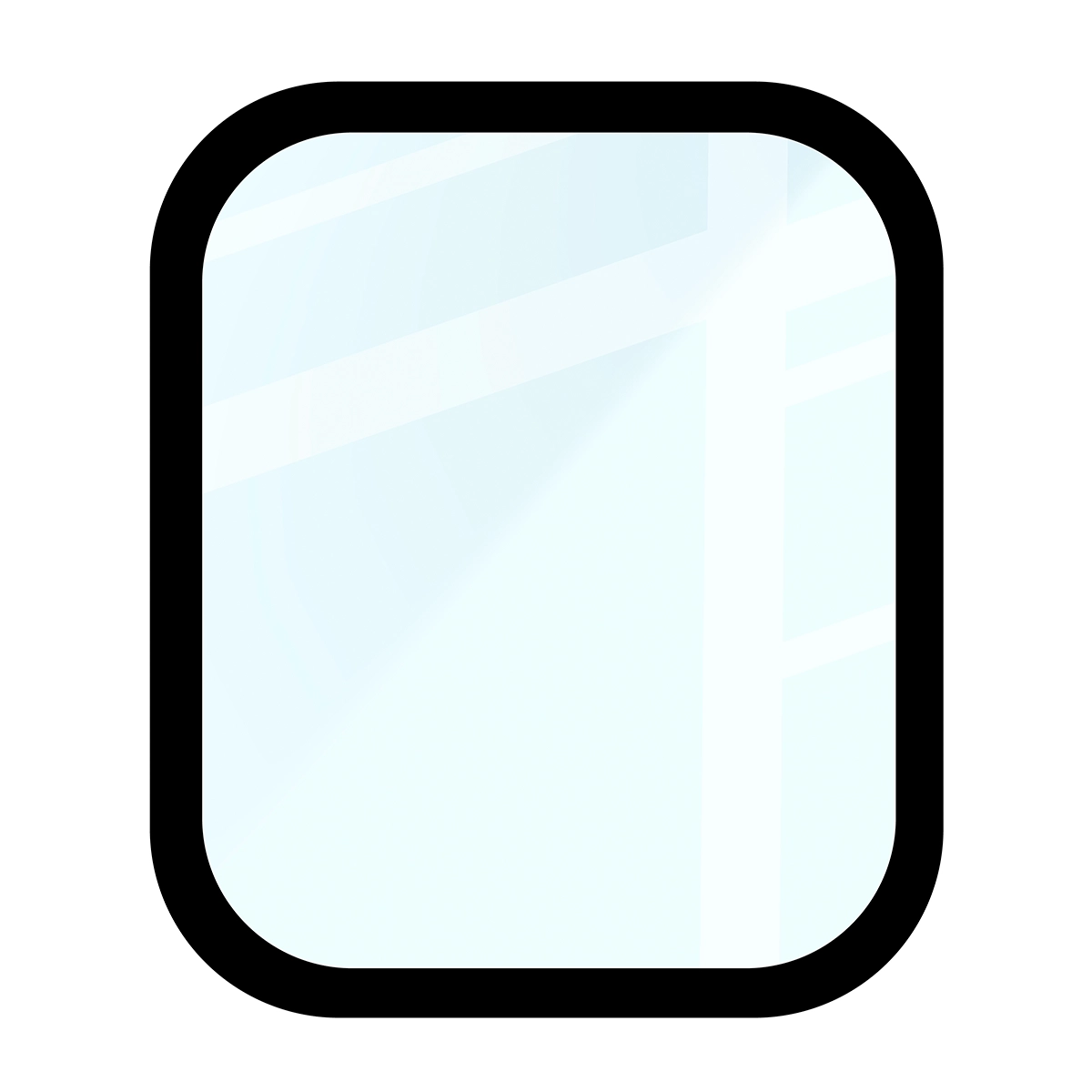 Wymiary szkła hybrydowego Bizon Glass Watch Edge dla Huawei Watch Fit 4