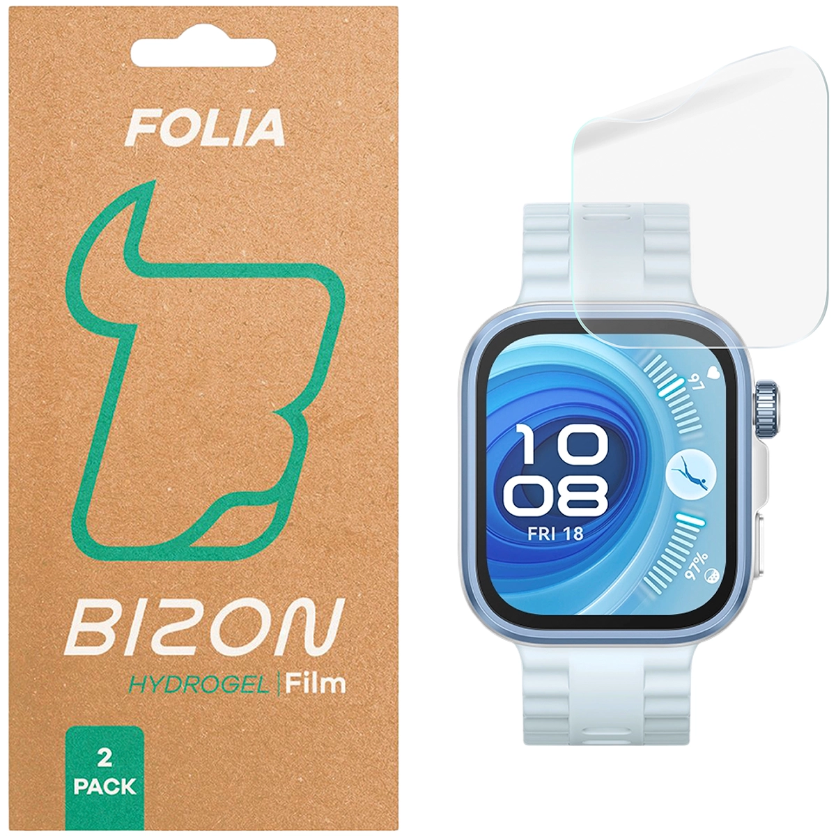 Folia hydrożelowa Bizon Glass Watch Hydrogel dla Huawei Watch Fit 4 / Huawei Watch Fit 4 Pro!